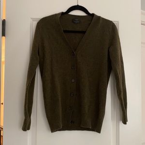 Olive Green Cardigan